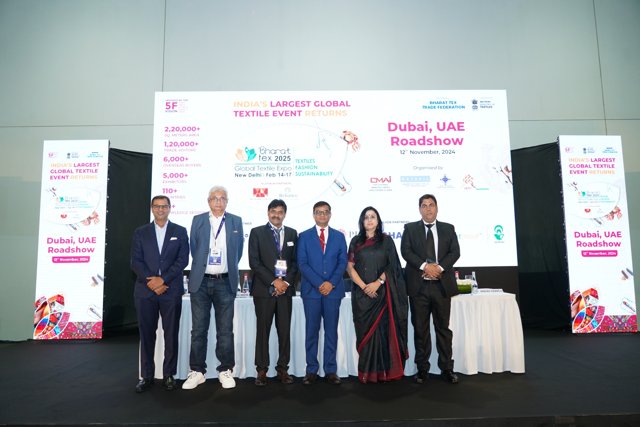 Bharat Tex 2025 Roadshow successfully held in Dubai