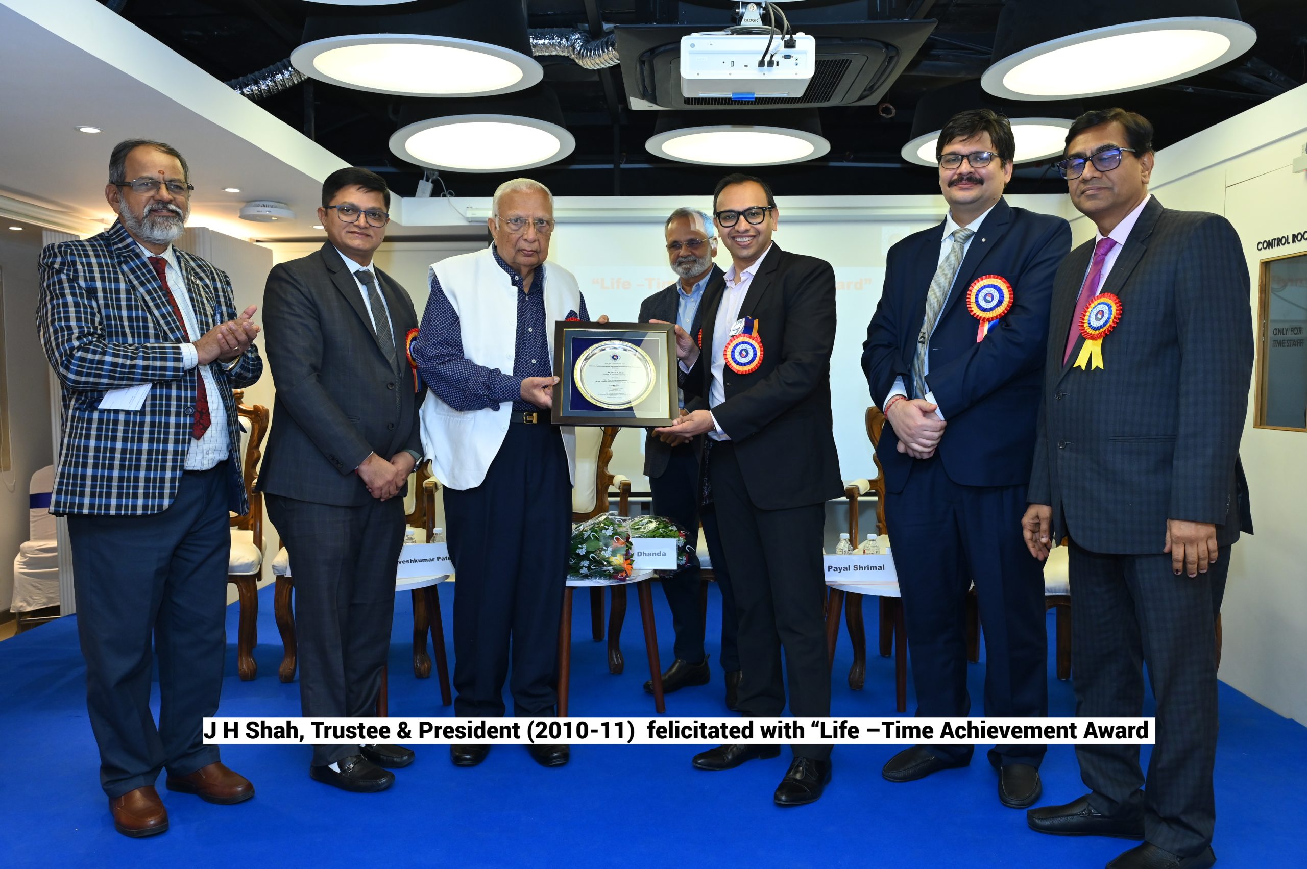 ITAMMA celebrates 81st AGM by felicitating J H Shah with a Life –Time Achievement Award