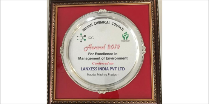 LANXESS wins awards from Indian Chemical Council