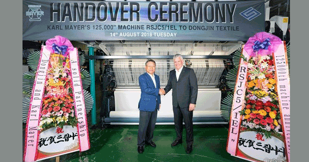 Korea’s Dong-Jin gets Karl Mayer’s 1,25,000th machine