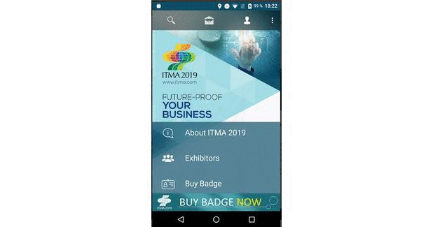 Online visitor registration and ITMA 2019 app launched