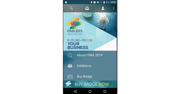 Online visitor registration and ITMA 2019 app launched