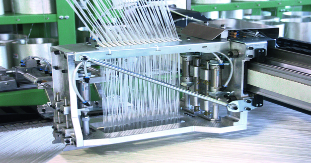 Karl Mayer machine for carbon fibres