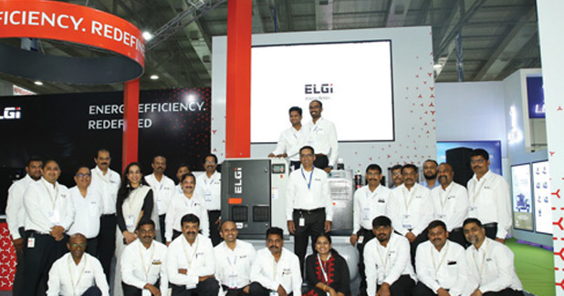 Elgi Equipments’ upgraded screw air compressors at INTEC