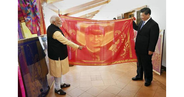 SRE weaves magic on Modi, Xi shawls