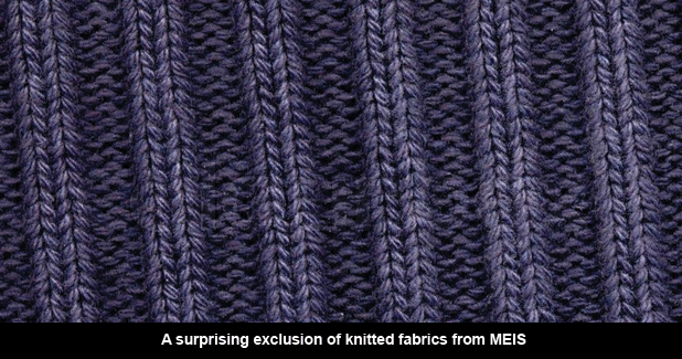 Knitted fabrics excluded from MEIS benefits!