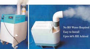 Spot humidifier with digital humidity control