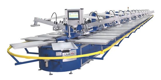 AskMe: Manufacturer of oval-type screen printing machines for garments