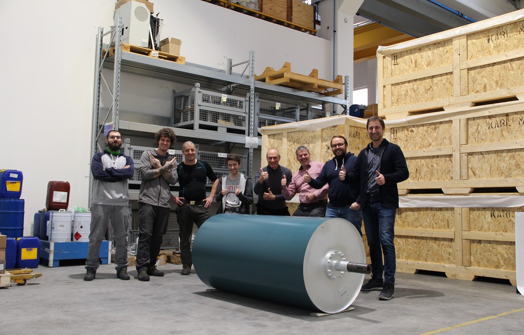 KARL MAYER’s center produces 1,000 drying cylinders