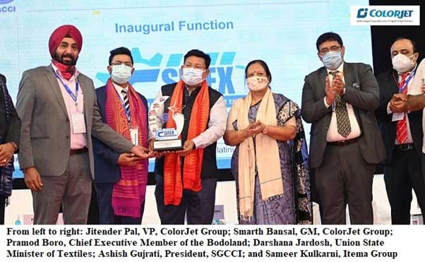 Union Minister Darshana Jardosh launches ColorJet’s textile printing machines