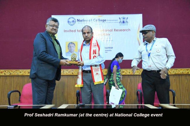 Three hundred attend event at Tiruchirappali-based National College