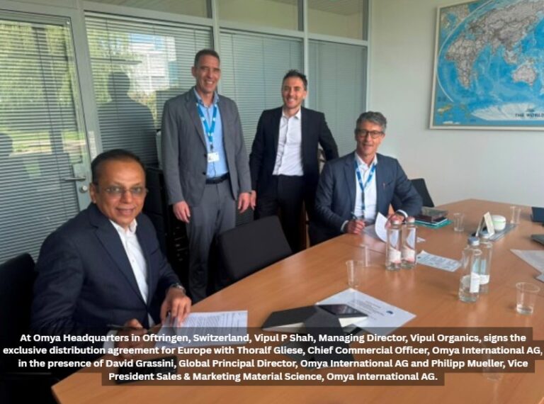 Vipul Organics teams up with OMYA for European pigment distribution