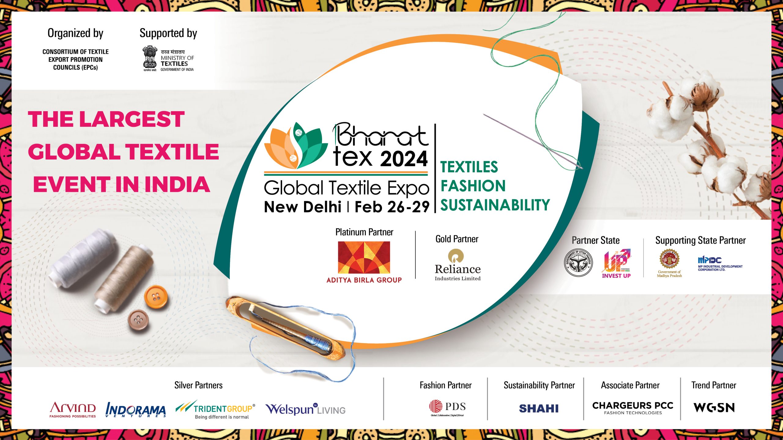 Bharat Tex 2024 reveals key partnerships with industry leaders and associations scaled