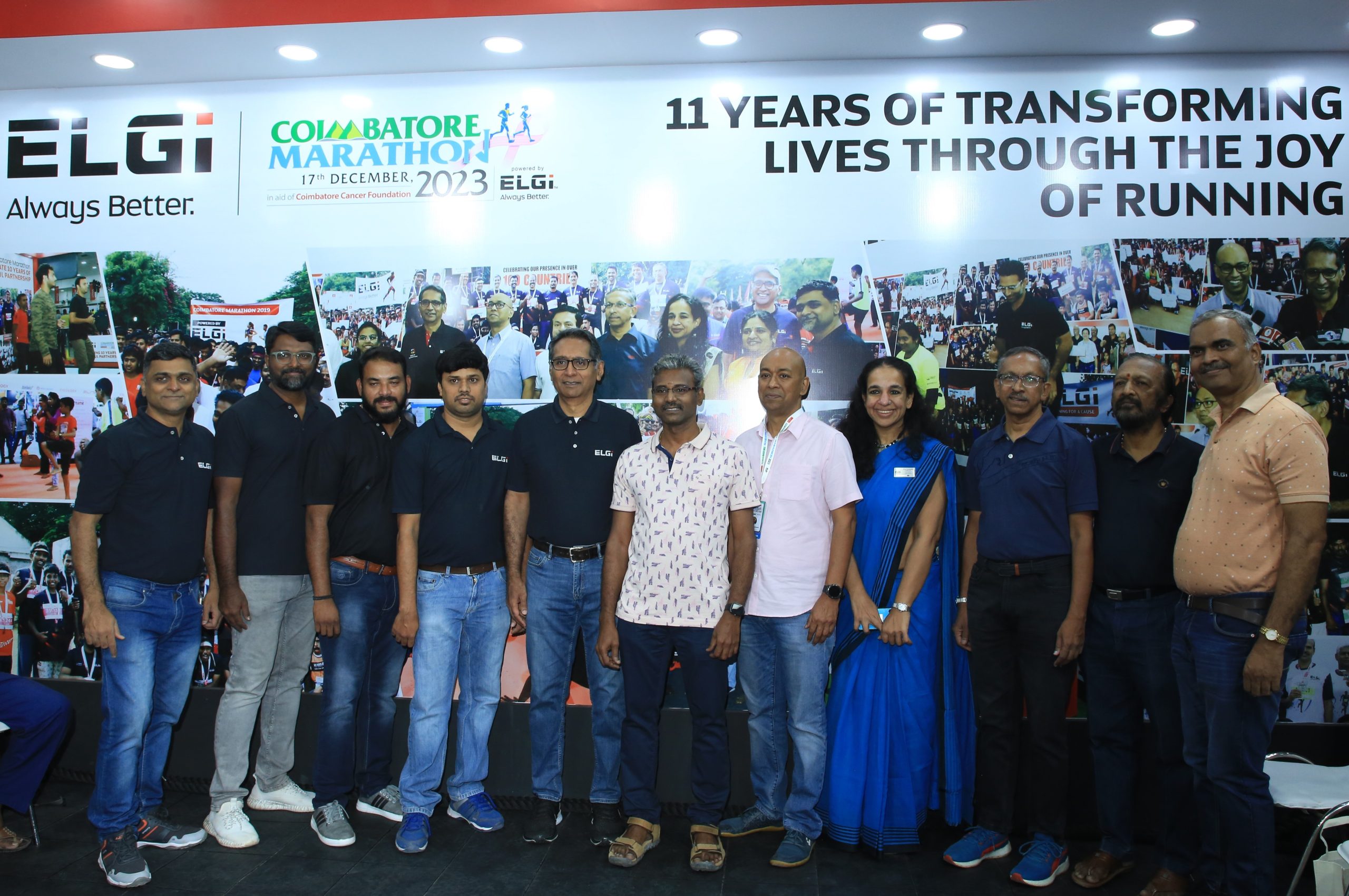 Elgi powers the 11th edition of the Coimbatore Marathon