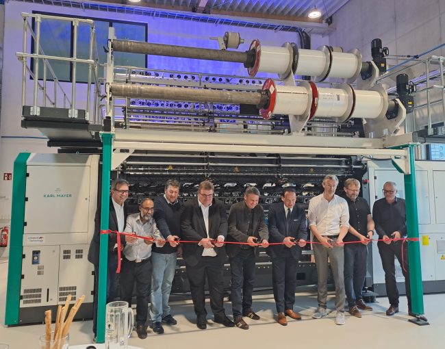 Raschel machine brings smart textile projects forward