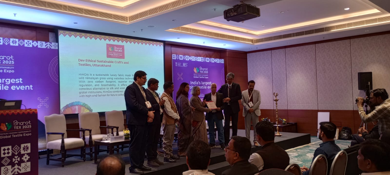 HimGra honoured with Ministry of Textiles Award at Bharat Tex 2025