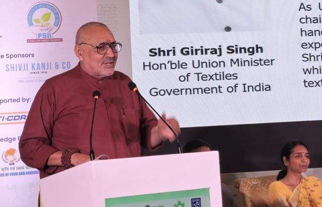 India targets $100 bn textile exports and carbon neutrality by 2030: Giriraj Singh