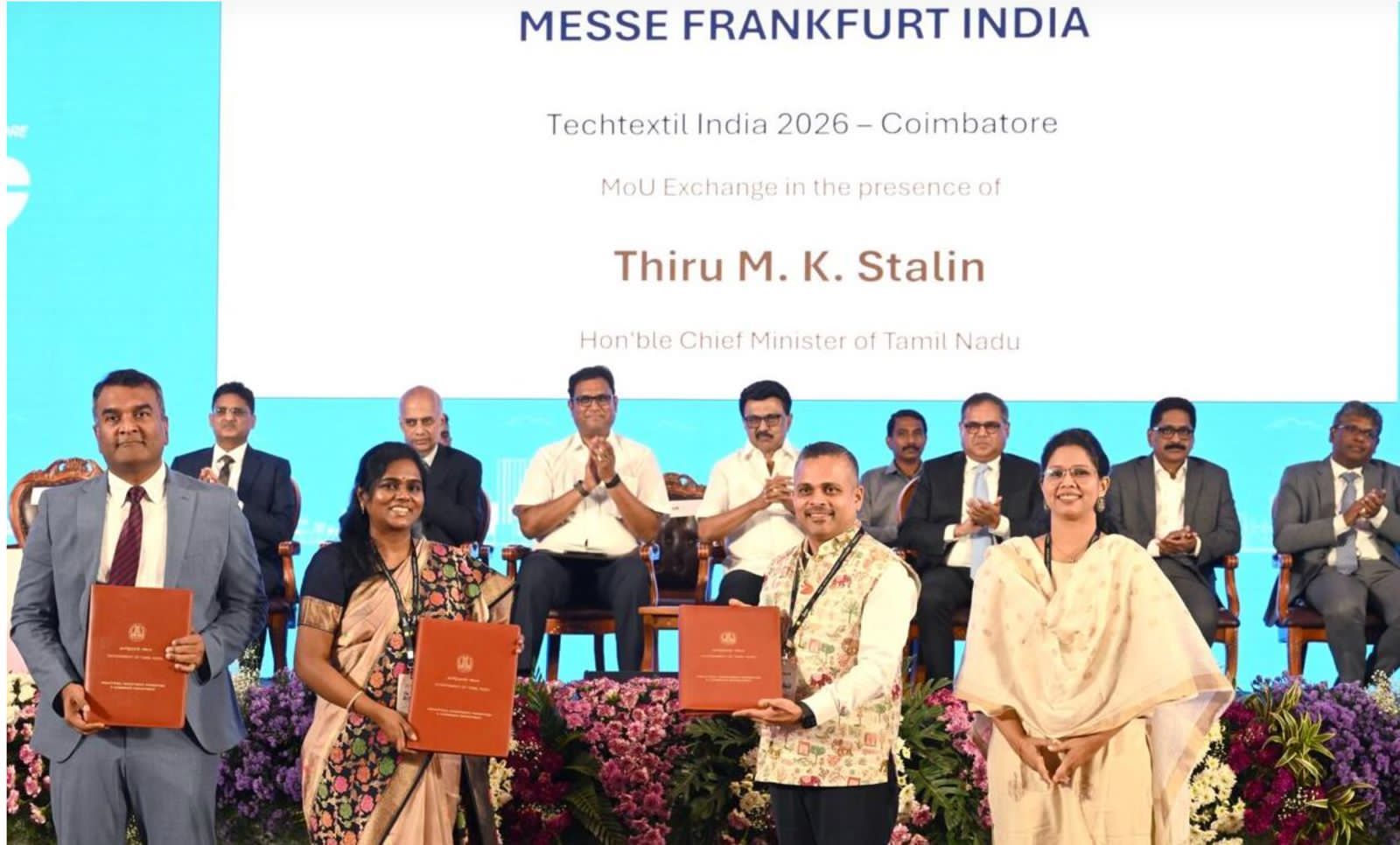 Messe Frankfurt and Tamil Nadu govt sign MoU for Techtextil Summit