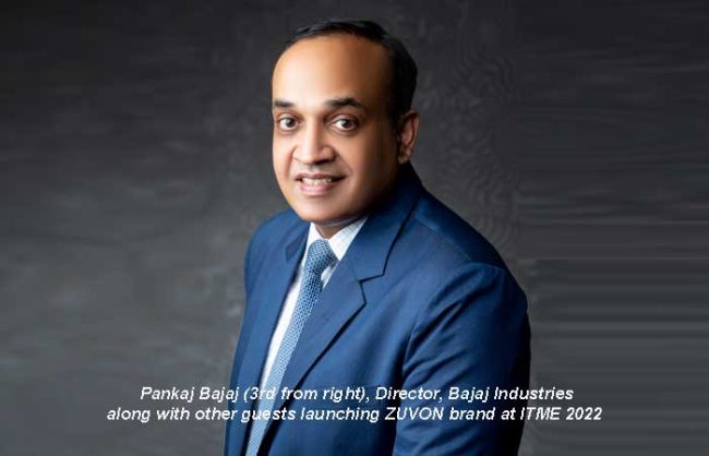 Bajaj Industries unveils ZUVON brand at ITME 2022
