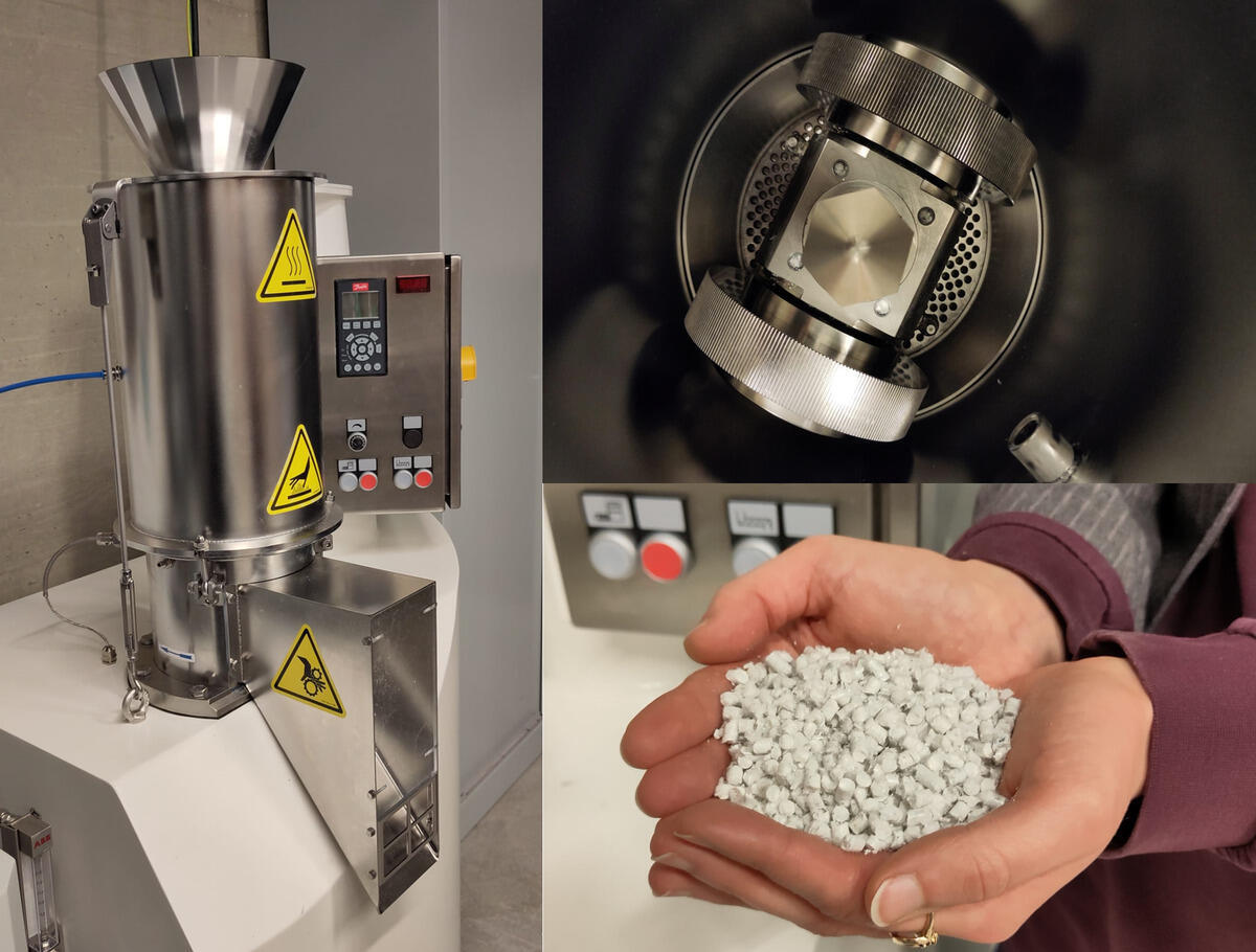 Pellet press boosts pilot-scale textile recycling at ITA Aachen