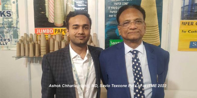 Savio Texcone showcases high-quality paper cones at ITME 2022