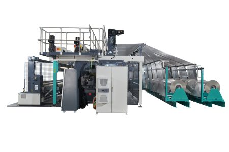 Flexible warp knitting machine with weft insertion and more
