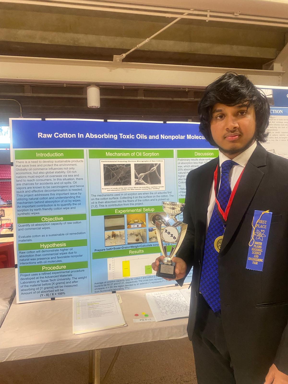 Cotton outreach by high school student shines