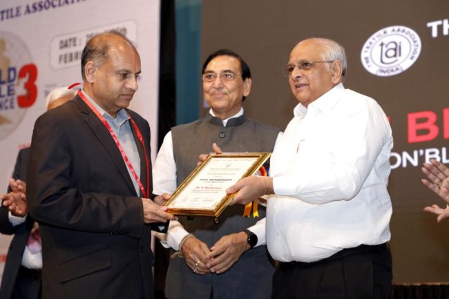 Prof Seshadri Ramkumar receives highest honour from Textile Association India