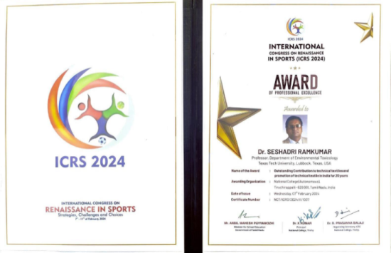 International recognition for technical textiles outreach & research